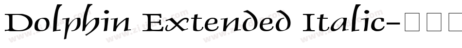Dolphin Extended Italic字体转换